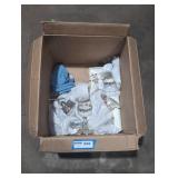 Christmas themed wine glasses box lot.