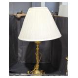 Vintage brass base table lamp.