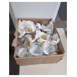 Collectable punch glasses box lot.