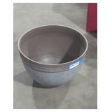 Pair of plastic planters.