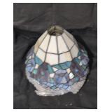 6. Tiffany style glazed lamp shades.