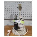 Coca-cola collectable table lamp.