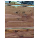 Lane  cedar chest(48in W by 21 1/2in ).