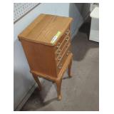 Freestanding jewelry armoire.