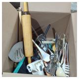 Misc. Kitchen accessories box lot.