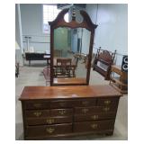 Dresser with mirror(62in L by 32in H).