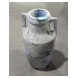 Hand crafted from clay vase.