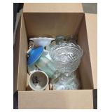 Misc. Glassware box lot.