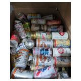 Box Lot Vintage Beer Cans