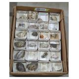 Rocks and minerals box lot.