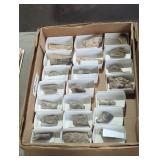 Rocks and minerals box lot.