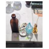 Misc. Glassware decor lot.