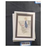 Framed drawings (8in length by 4in Width).