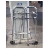 Standard folding walker.