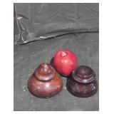 Pair of Vintage utility electric insulators.