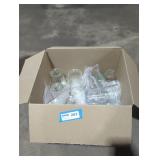 Misc. Glass cups box lot.