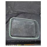 Pair of glass casserole baking dish.