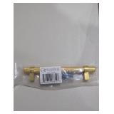 5 in. Screw Center Knurled Euro Solid Steel Bar Pu