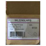 Wave Polished Brass Dummy Door Lever