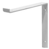 12 in. White Steel Shelf Bracket