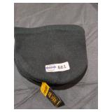 Mens Black Knit Fleece Lined Beanie Hat