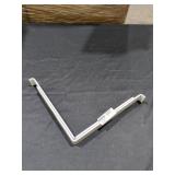 12 in. White Steel Shelf Bracket