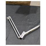 12 in. White Steel Shelf Bracket