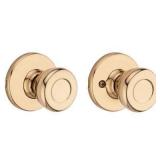 Kwikset Tylo Polished Brass Passage Door Knob Righ