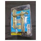 Door Latch Set, Metal, Brass, 34 to 1-14 in Thick