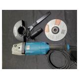 7 15-Amp Angle Grinder with Lock on