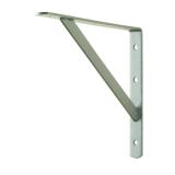 12 in. X 8 in. Satin Nickel Heavy Duty Shelf Brack
