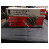 Bench Vise,Heavy Duty,4 in W Jaw