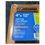 4 in. X 12 in. Oak Floor Diffuser