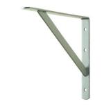 12 in. X 8 in. Satin Nickel Heavy Duty Shelf Brack