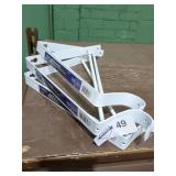 White Heavy-Duty Shelf Bracket and Rod Support