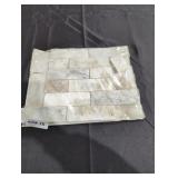 Capri Blue Subway 12 in. X 12 in. Honed Marble Mes