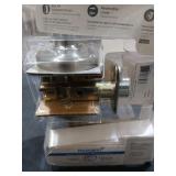 Hollis Round Rose Satin Nickel Privacy BedBath Doo