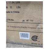 16' Freestanding Fireplace