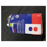 1-Gang White Duplex OutletReceptacle Nylon MidwayM