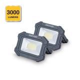 3000 Lumens Rechargeable Magnetic Utility Light wi