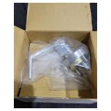 Brushed Chrome Passage Lever Trim for Panic Exit D