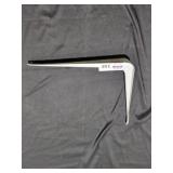 10 in. X 12 in. White Shelf Bracket
