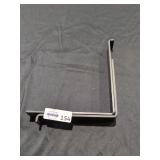 New 8 in. Black Steel Shelf Bracket for Wood Shelv