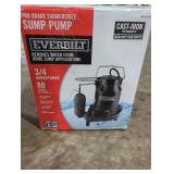 Everbilt 34 HP  Action Submersible Sump Pump
