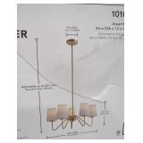 Anaya 5-Light Gold Chandelier Light Fixture with W