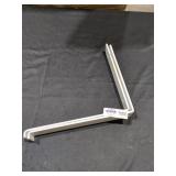 12 in. White Steel Shelf Bracket