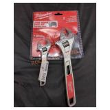 Milwaukee 6" & 10" Adjustable Wrench