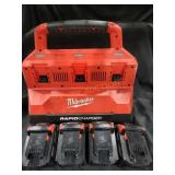 M18 PACKOUT Six Bay Rapid Charger Combo