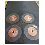 (4)Milwaukee Cut-Off Wheel 9" x 3/32" x 7/8"