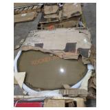Round Glass Patio Table 48" x 29.1"